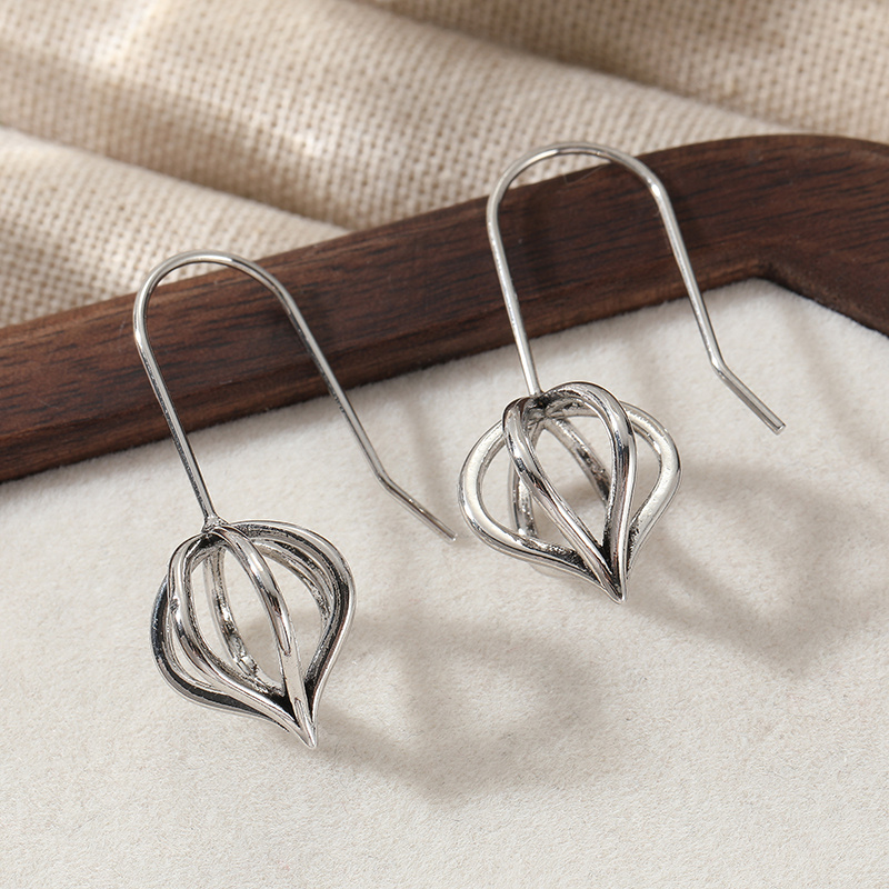 Women's Retro Tulip Bud Drop Earrings — Bohemian Floral Statement